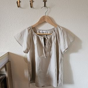 Something To Hold NWT Organic Cotton Rowe Top in Taupe